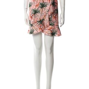 Capittana from ShopBop Tropical Print Ruffle Mini Skirt / Coverup NWOT